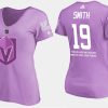 women golden knights reilly smith fights cancer purple t shirt