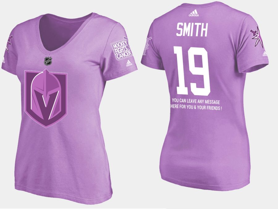 women golden knights reilly smith fights cancer purple t shirt