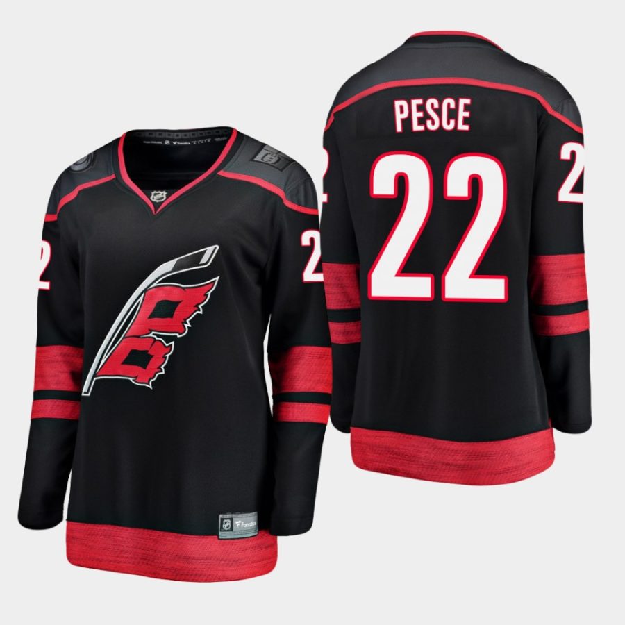 women hurricanes brett pesce alternate breakaway player jersey