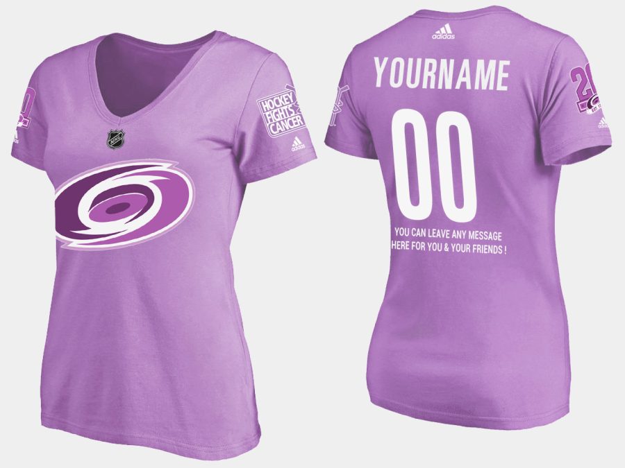 women hurricanes custom fights cancer purple t shirt