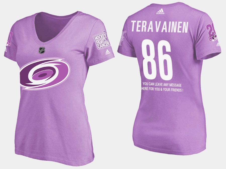 women hurricanes teuvo teravainen fights cancer purple t shirt