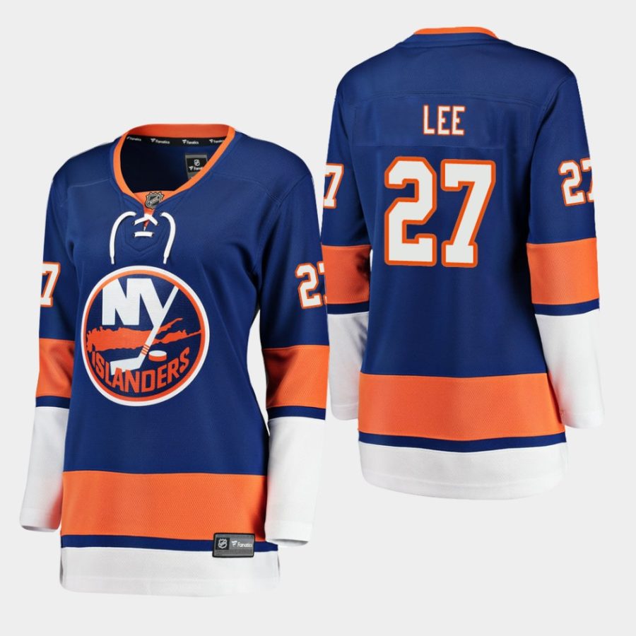 women islanders anders lee home breakaway player jersey