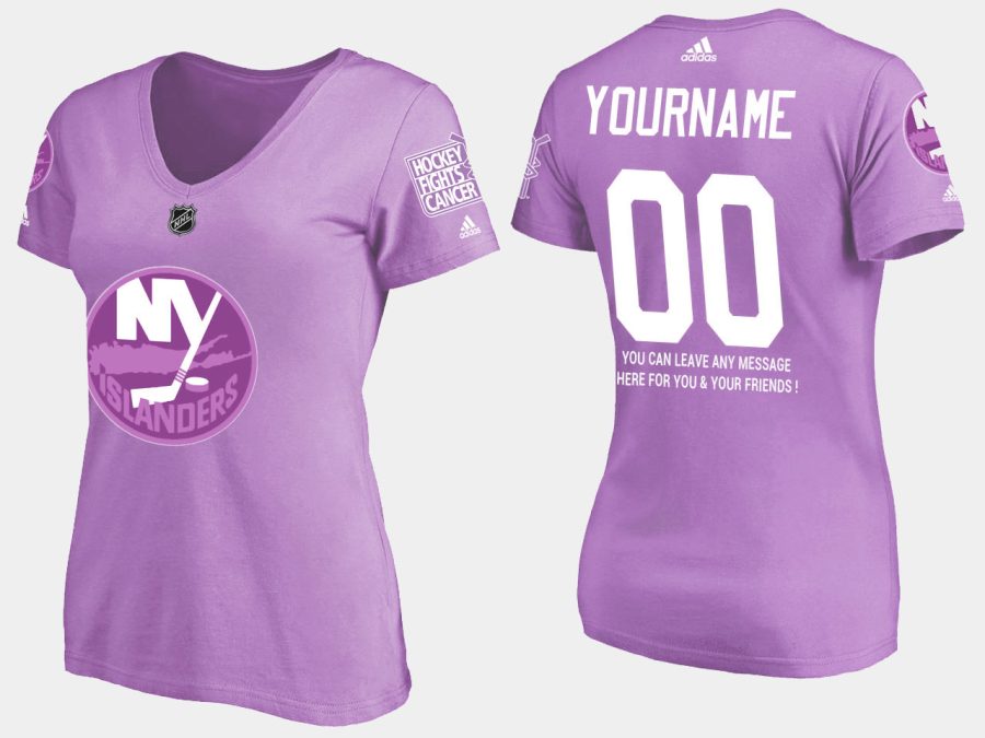 women islanders custom fights cancer purple t shirt