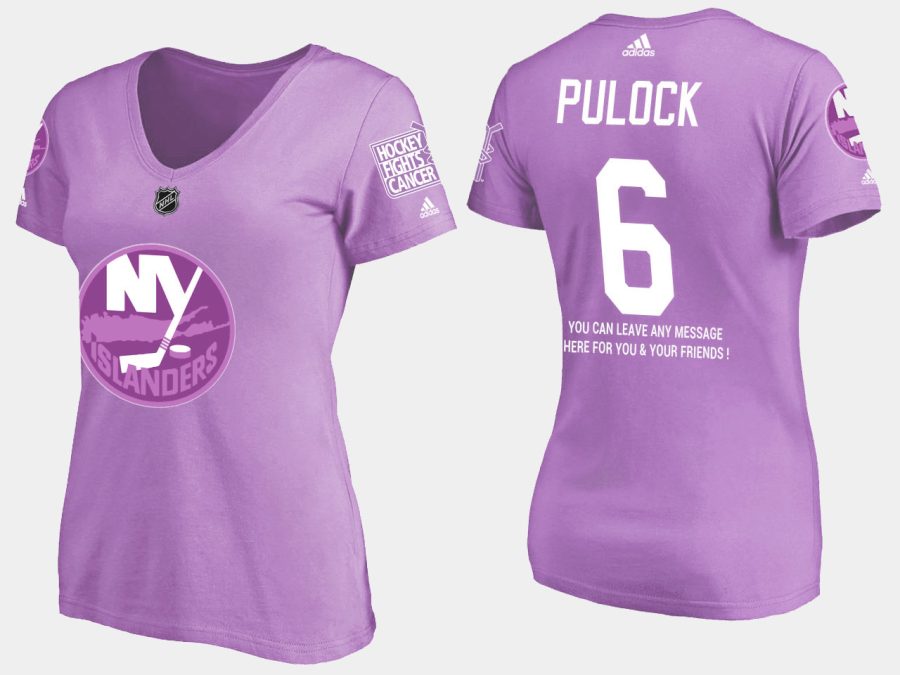 women islanders ryan pulock fights cancer purple t shirt