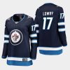 women jets adam lowry home breakaway player jersey