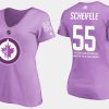 women jets mark scheifele fights cancer purple t shirt