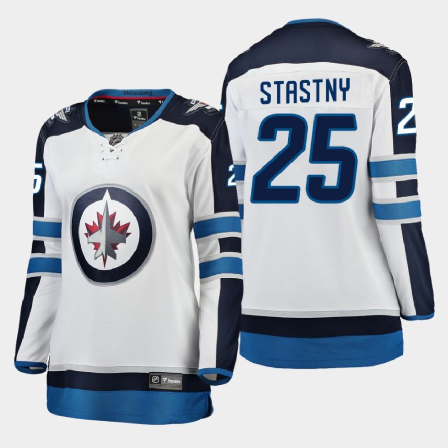 women jets paul stastny white 2020 21 away breakaway player jersey