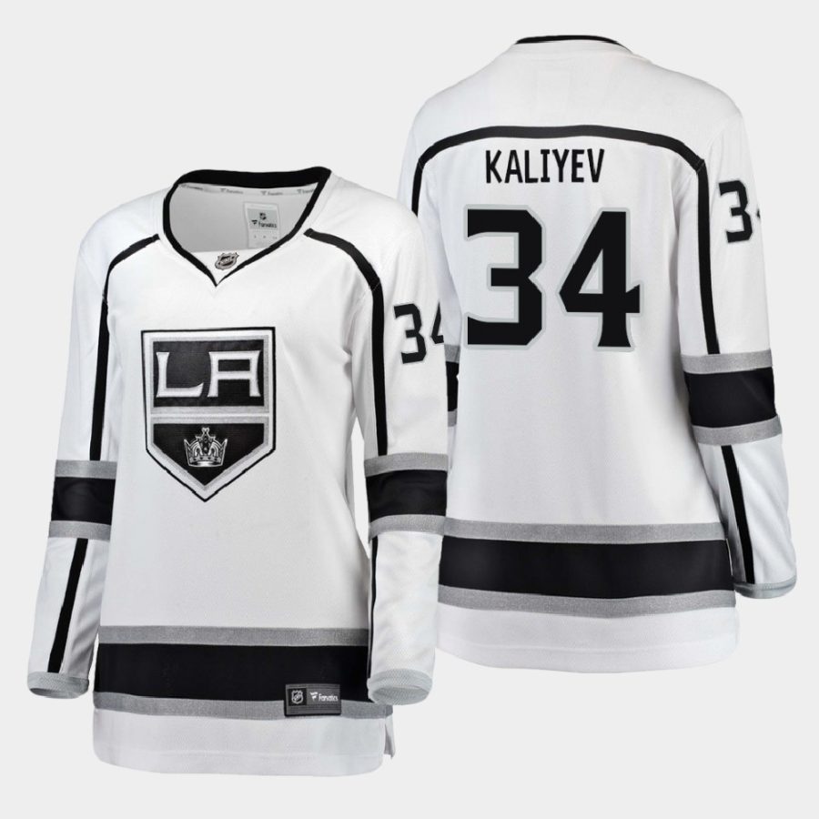 women kings arthur kaliyev white 2020 21 away breakaway player jersey