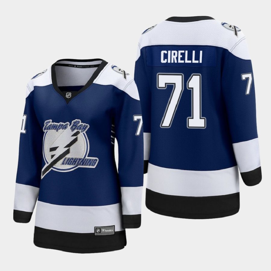 women lightning anthony cirelli blue 2021 special edition jersey