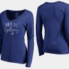 women lightning blue graceful long sleeve v neck t shirt