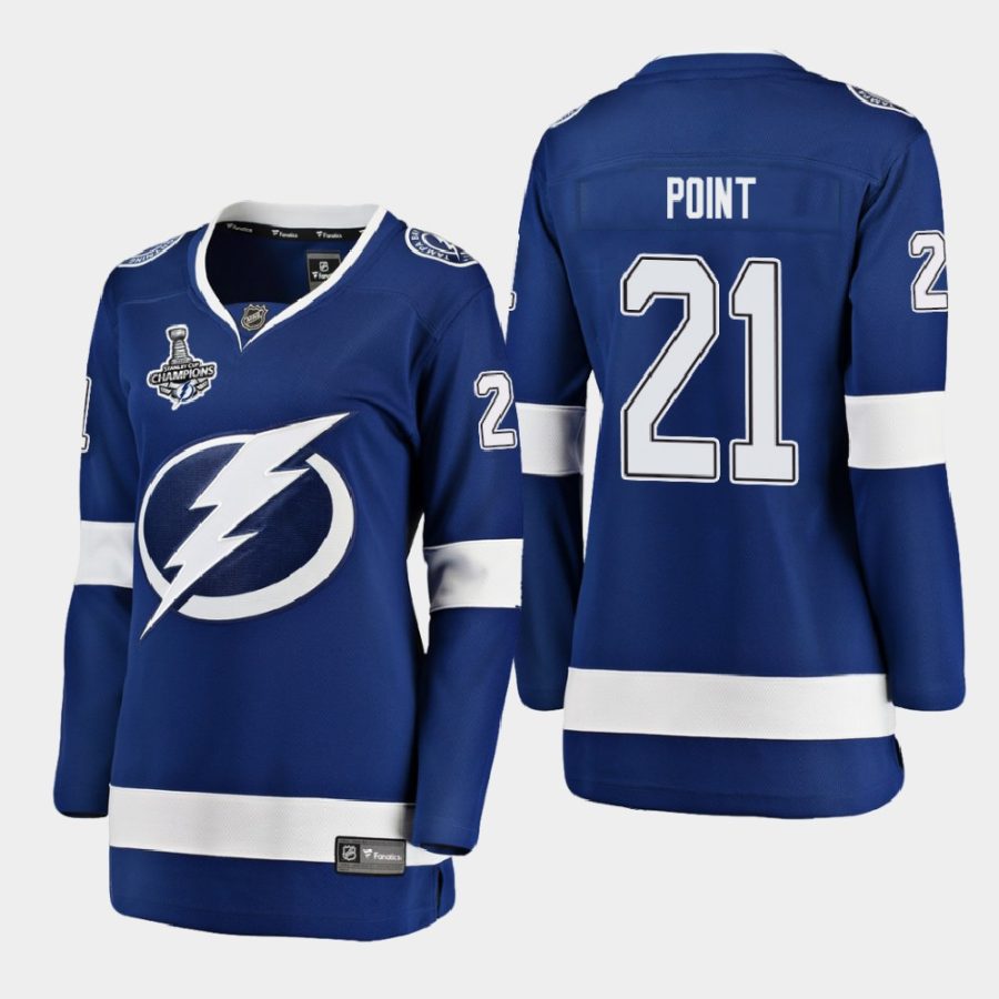 women lightning brayden point blue 2020 stanley cup champions home breakaway player jersey