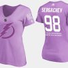 women lightning mikhail sergachev fights cancer purple t shirt