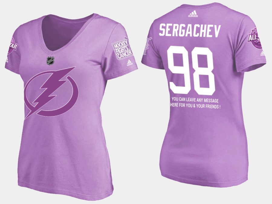 women lightning mikhail sergachev fights cancer purple t shirt