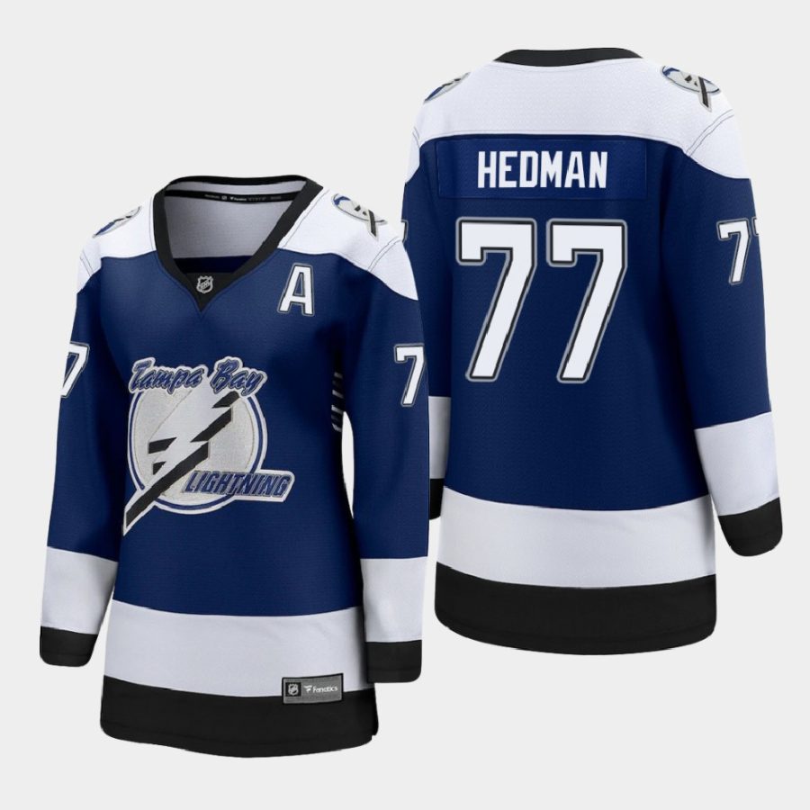 women lightning victor hedman blue 2021 special edition jersey