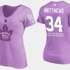 women maple leafs auston matthews fights cancer purple t shirt