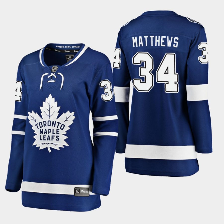 women maple leafs auston matthews home breakaway player jersey