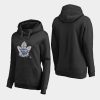 women maple leafs black midnight mascot primary hoodie