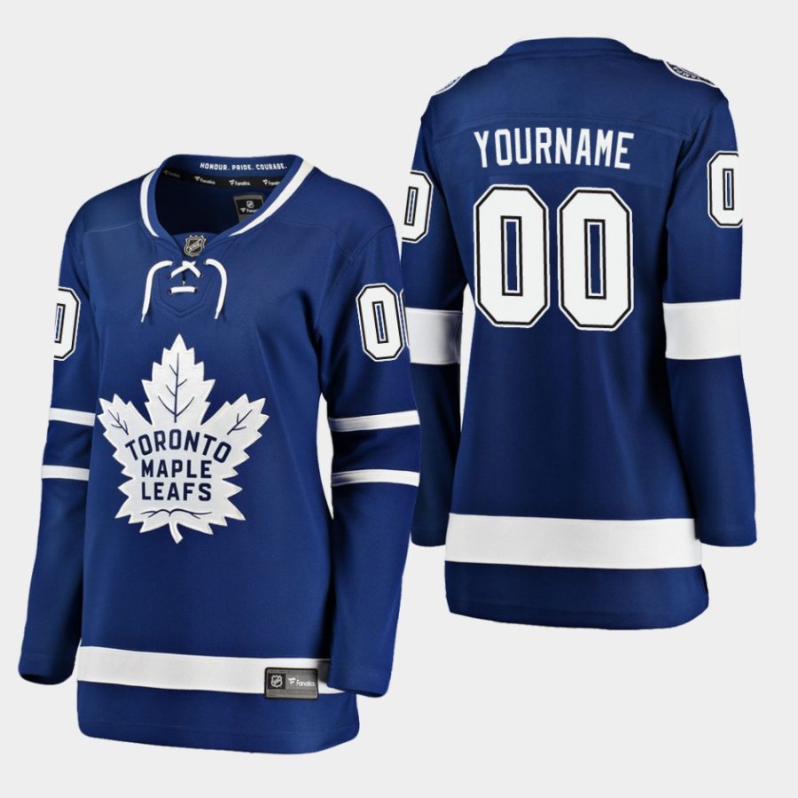 women maple leafs custom home breakaway player jersey