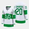 women maple leafs joel edmundson white 2024 st. patricks alternate premier breakaway player jersey