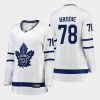 women maple leafs t. j. brodie white 2020 21 away breakaway player jersey