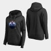 women oilers black midnight mascot primary hoodie