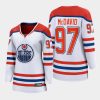 women oilers connor mcdavid blue 2020 21 reverse retro special edition breakaway player jersey