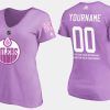 women oilers custom fights cancer purple t shirt