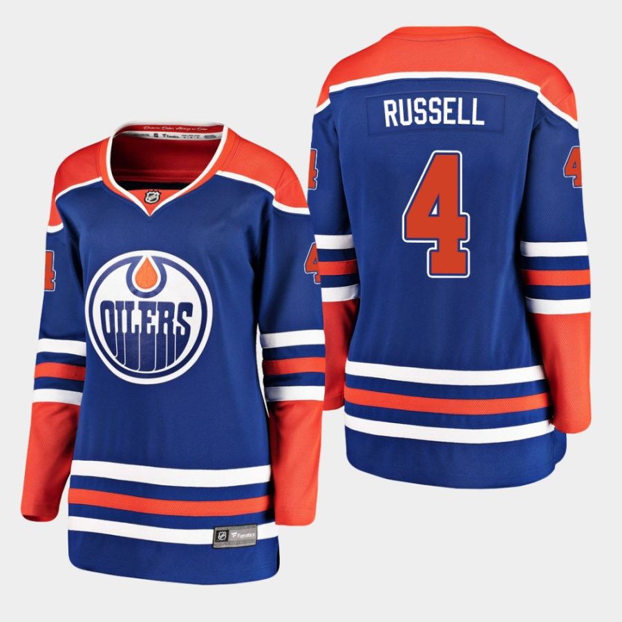 women oilers kris russell royal alternate breakaway player jersey