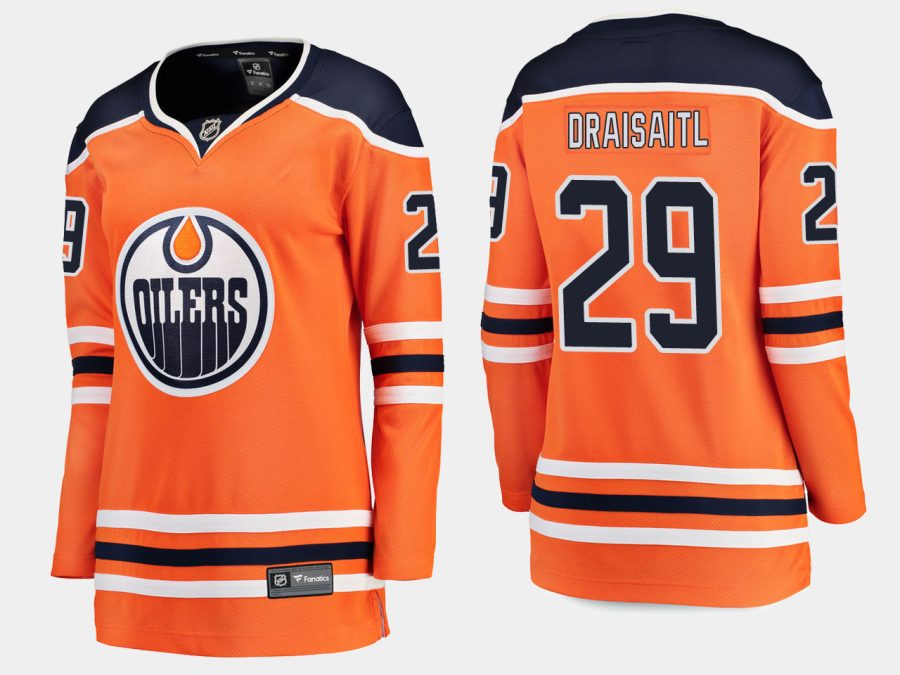 women oilers leon draisaitl home breakaway player jersey