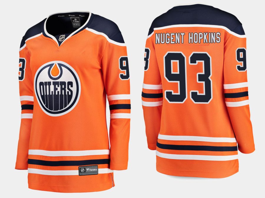 women oilers ryan nugent hopkins home breakaway player jersey