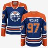 women orange oilers connor mcdavid 97premier alternate jersey