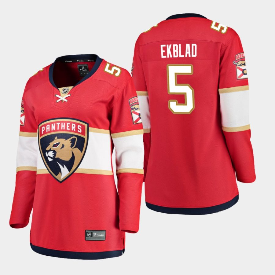 women panthers aaron ekblad home breakaway player jersey