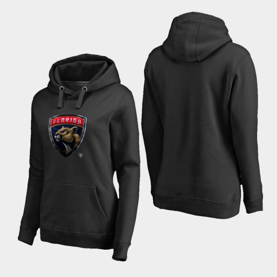 women panthers black midnight mascot primary hoodie