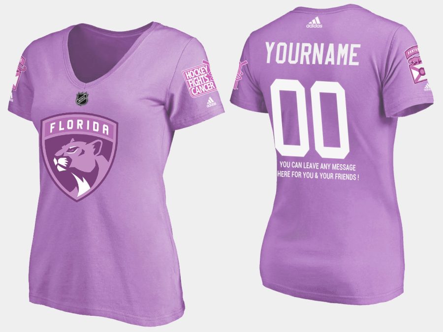 women panthers custom fights cancer purple t shirt