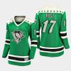 women penguins bryan rust green 2021 st. patricks day jersey