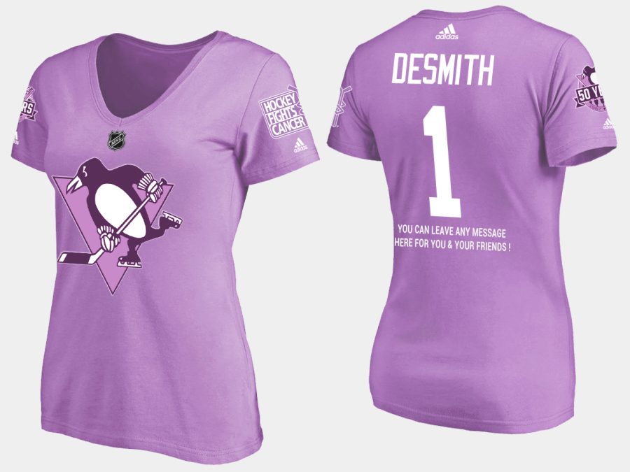 women penguins casey desmith fights cancer purple t shirt