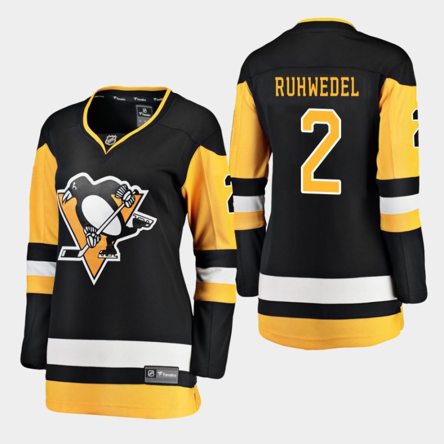 women penguins chad ruhwedel home breakaway player jersey