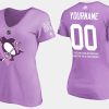 women penguins custom fights cancer purple t shirt