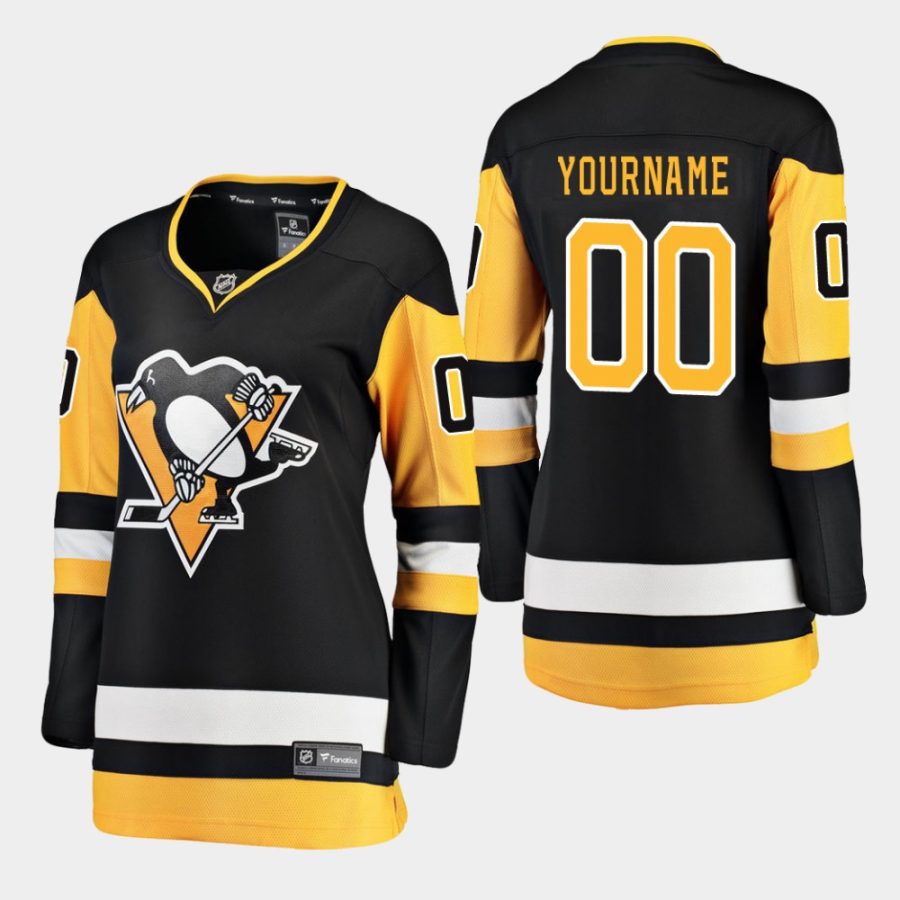 women penguins custom home breakaway player jersey