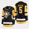 women penguins mike matheson black 2020 21 home breakaway player jersey