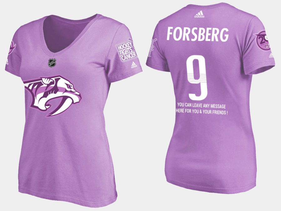 women predators filip forsberg fights cancer purple t shirt