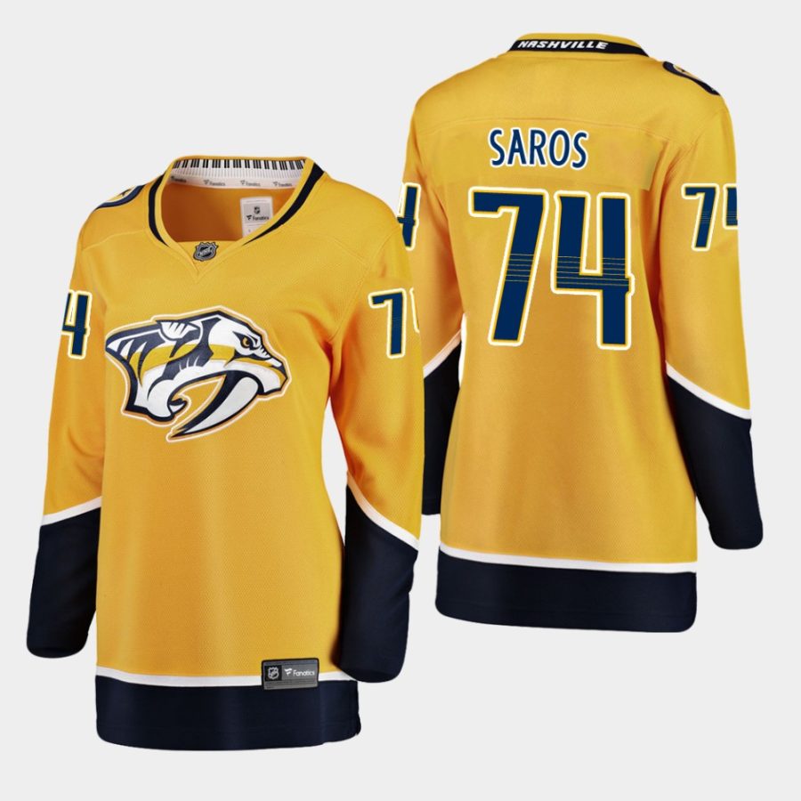 women predators juuse saros home breakaway player jersey