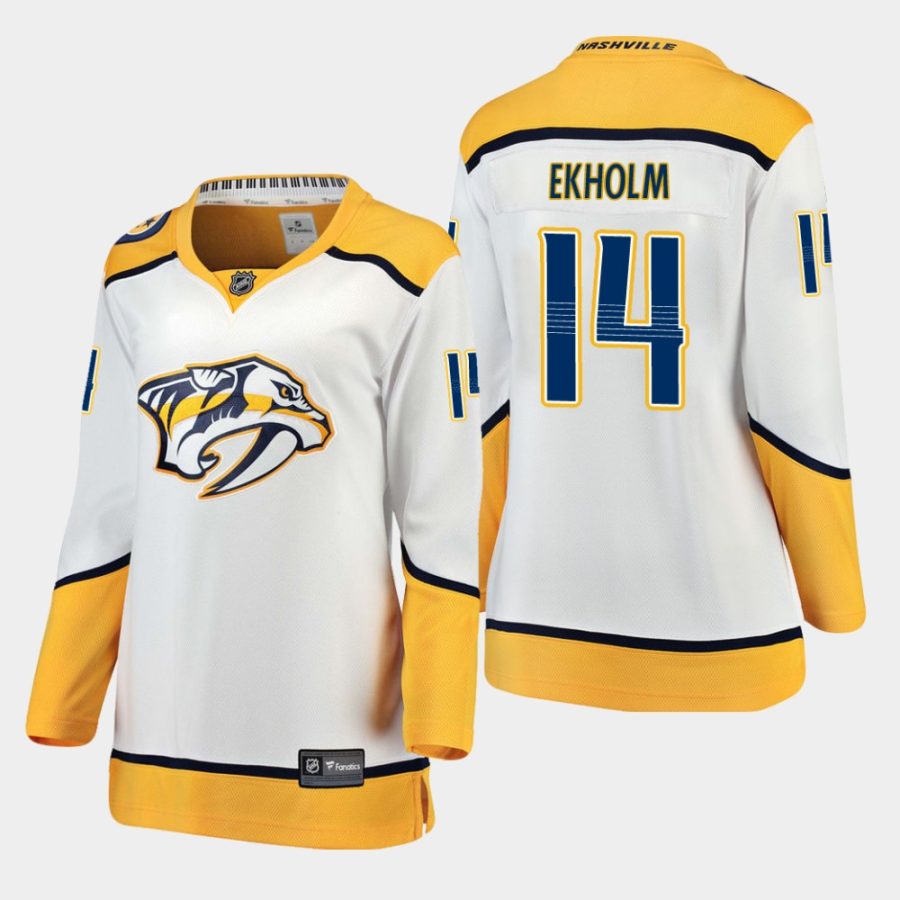 women predators mattias ekholm road breakaway player jersey