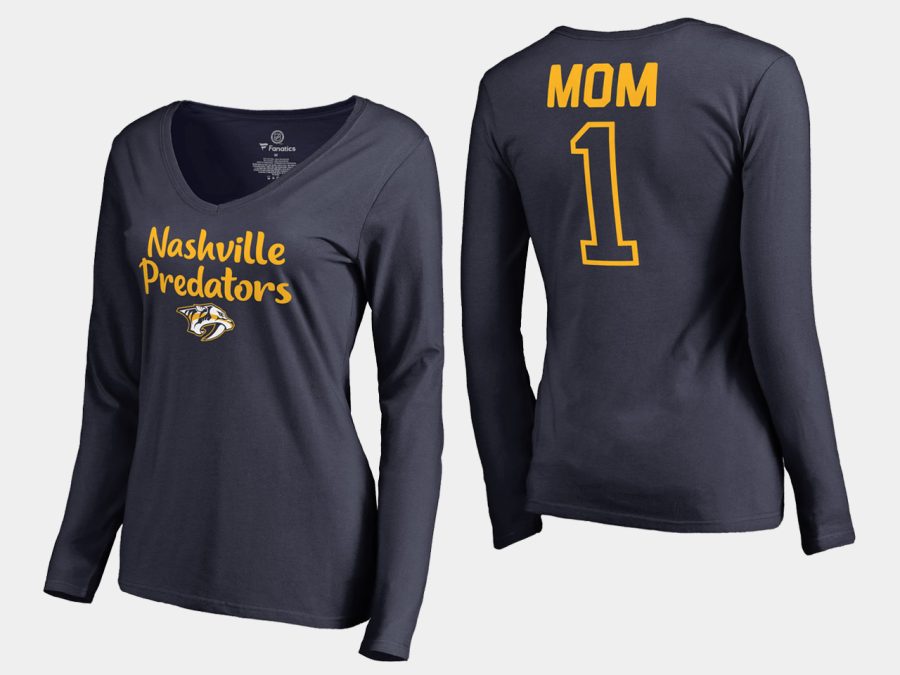 women predators mothers day number 1 mom long sleeve t shirt