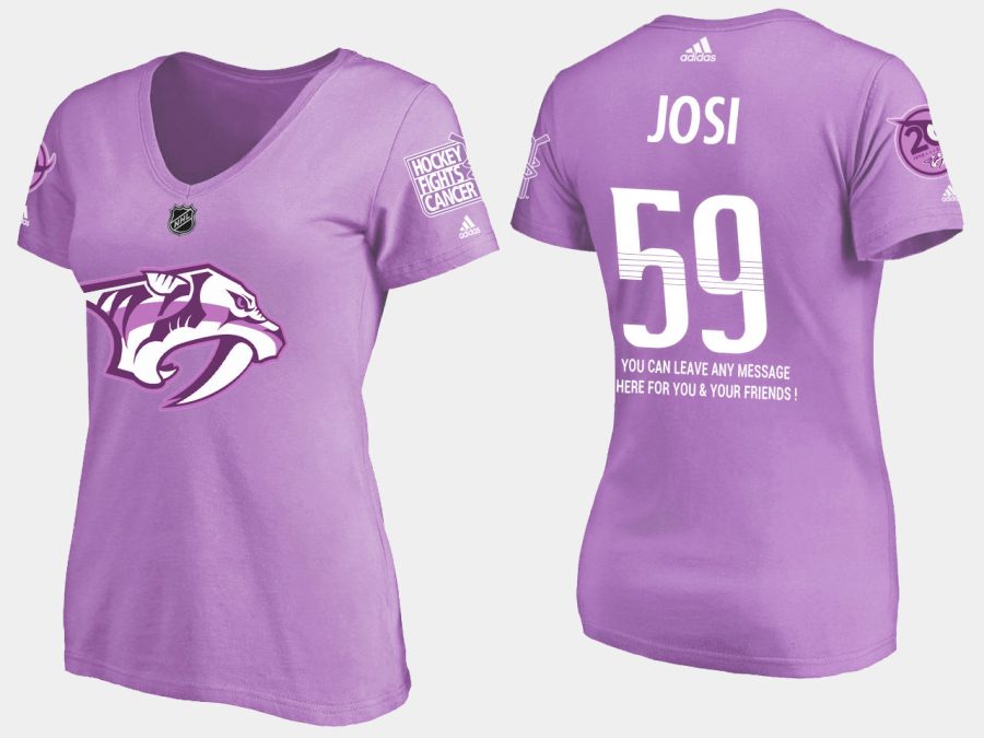 women predators roman josi fights cancer purple t shirt