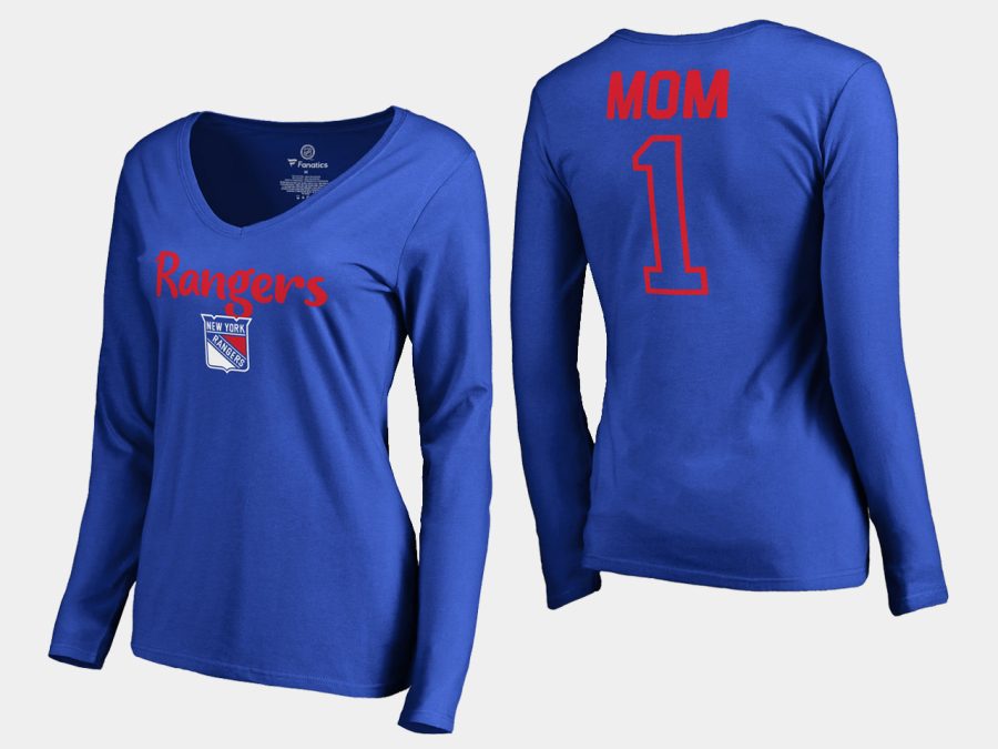 women rangers mothers day number 1 mom long sleeve t shirt