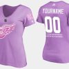 women red wings custom fights cancer purple t shirt