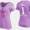 women retired blackhawks glenn hall fights cancer purple t shirt