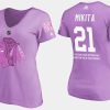 women retired blackhawks stan mikita fights cancer purple t shirt