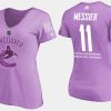 women retired canucks mark messier fights cancer purple t shirt